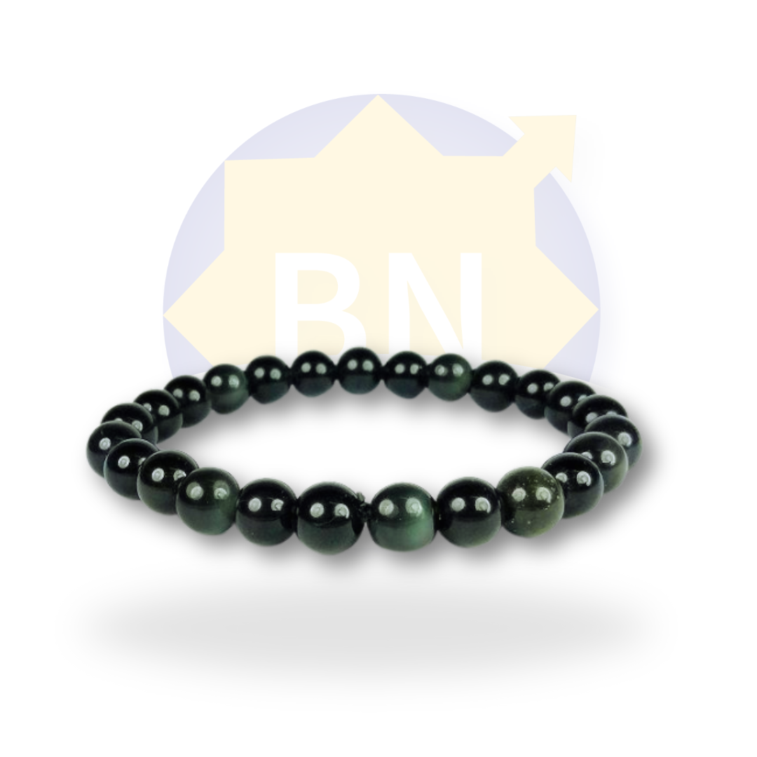 Black Obsidian Crystal Bracelet