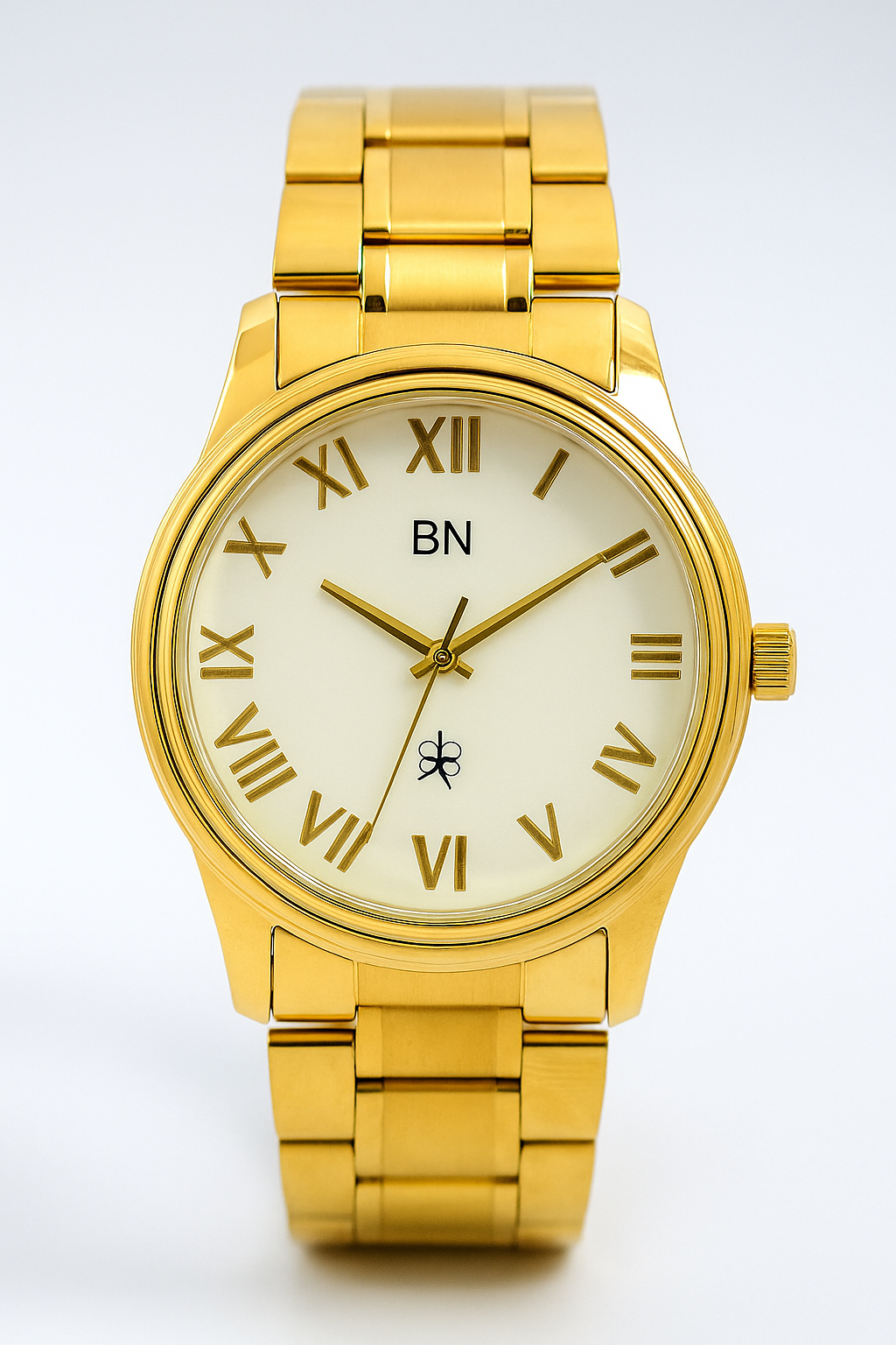Gold Luck Watch - Full Roman (White Dial)